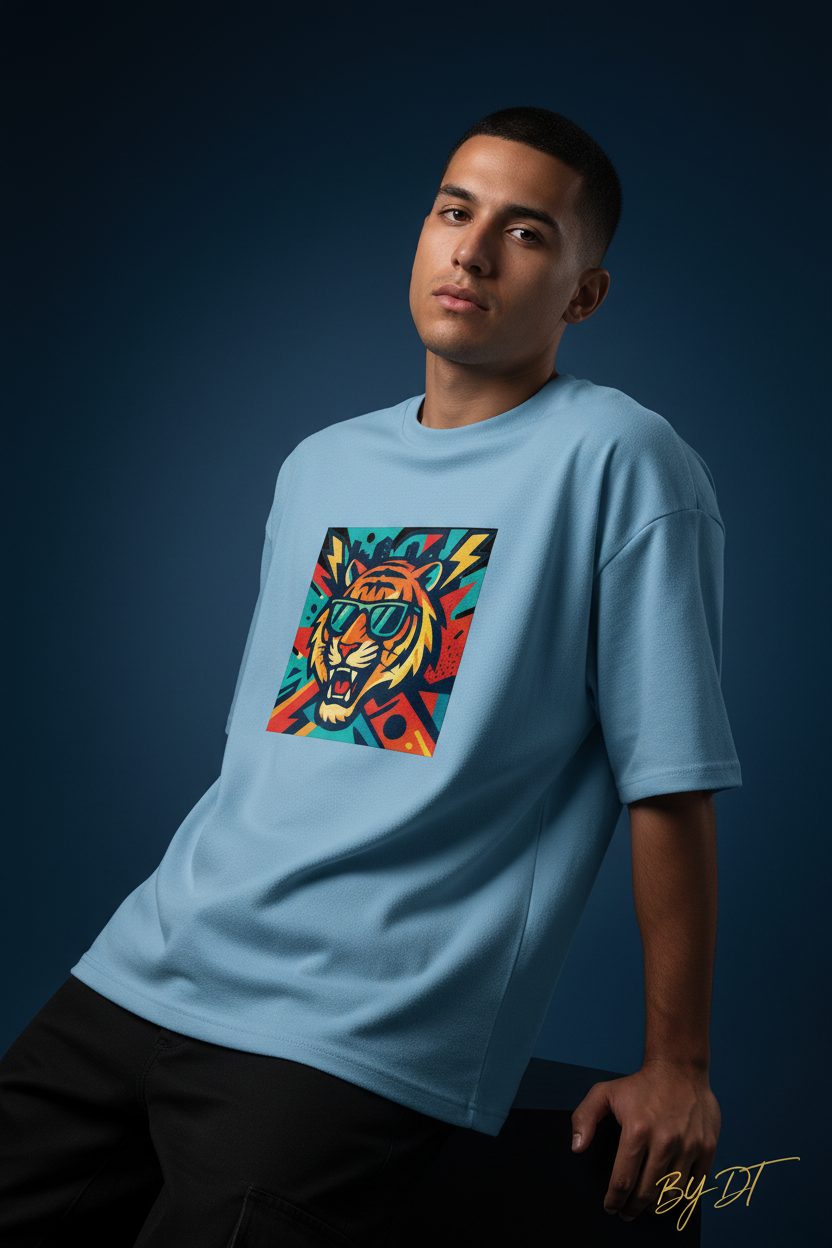 Roaring Tiger Terry Oversized Tee | by DT