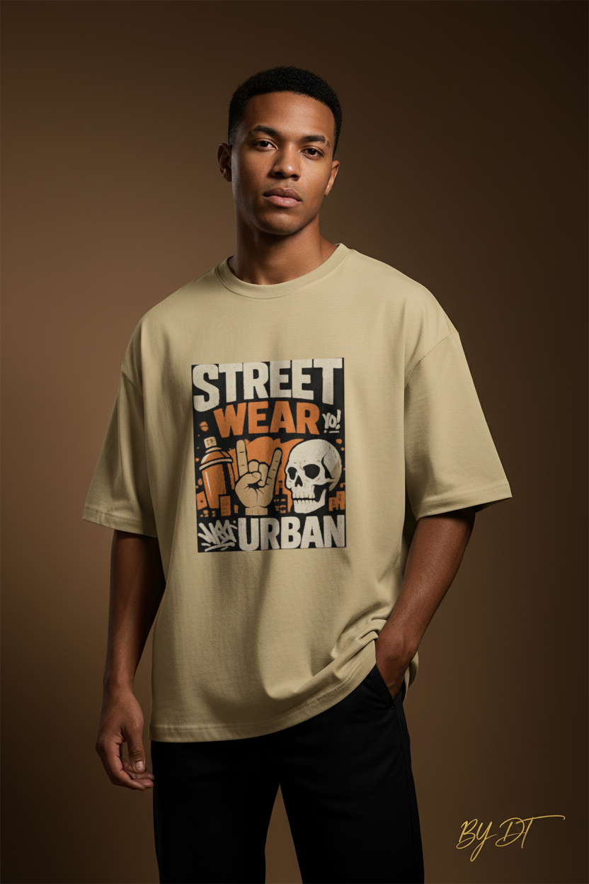 Street Wear Urban Boys Oversized Standard T-Shirt | by DT