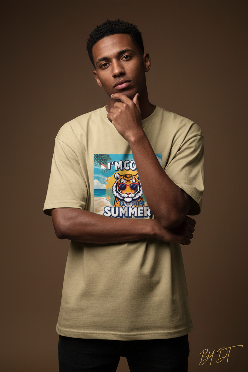 I'm Cool Tiger In This Summer Supima T-Shirt | by DT