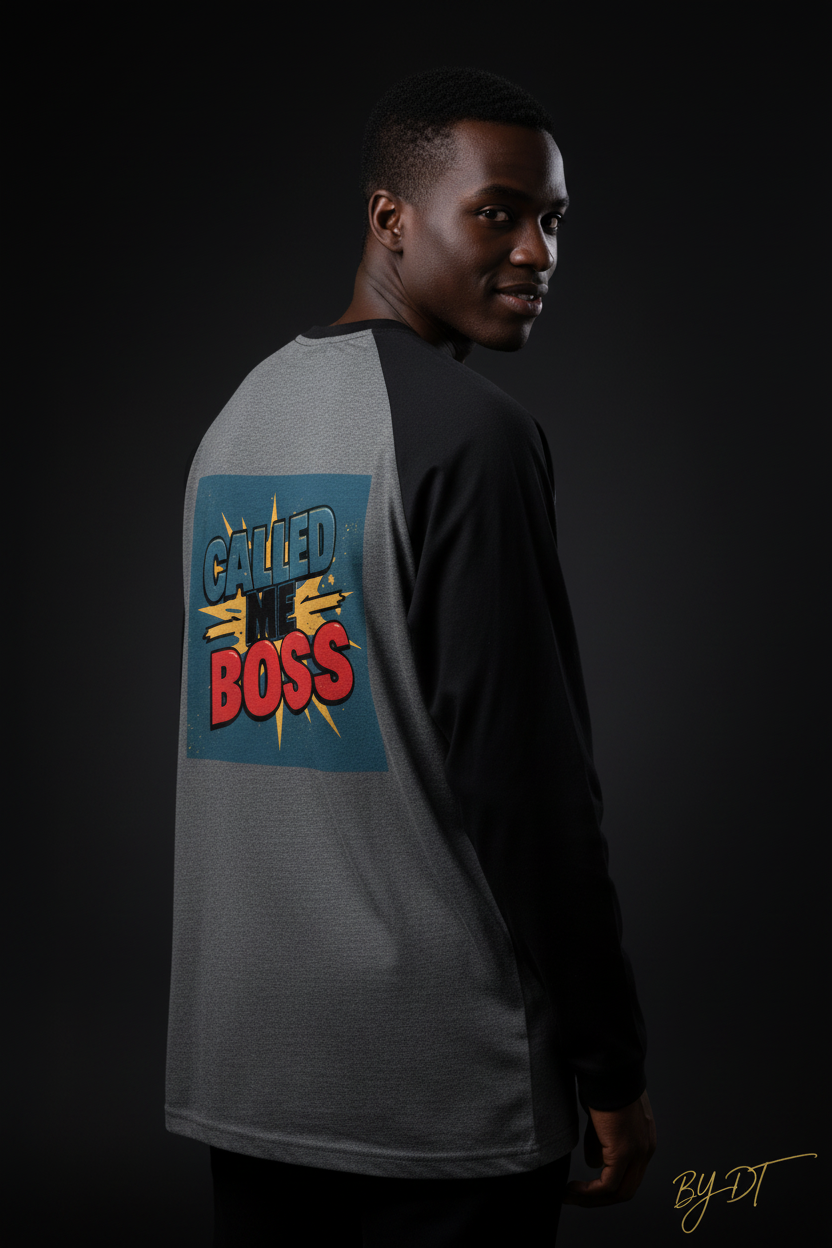 Called Me Boss Raglan T-Shirt | by DT
