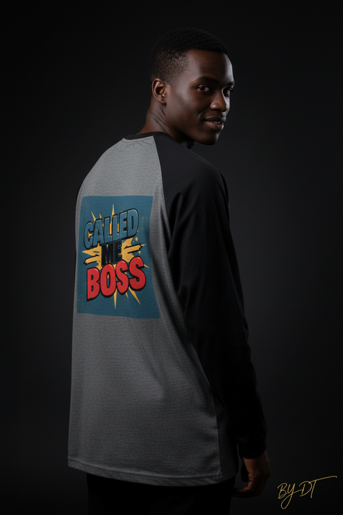 "Called Me Boss" Raglan Cotton T-Shirt