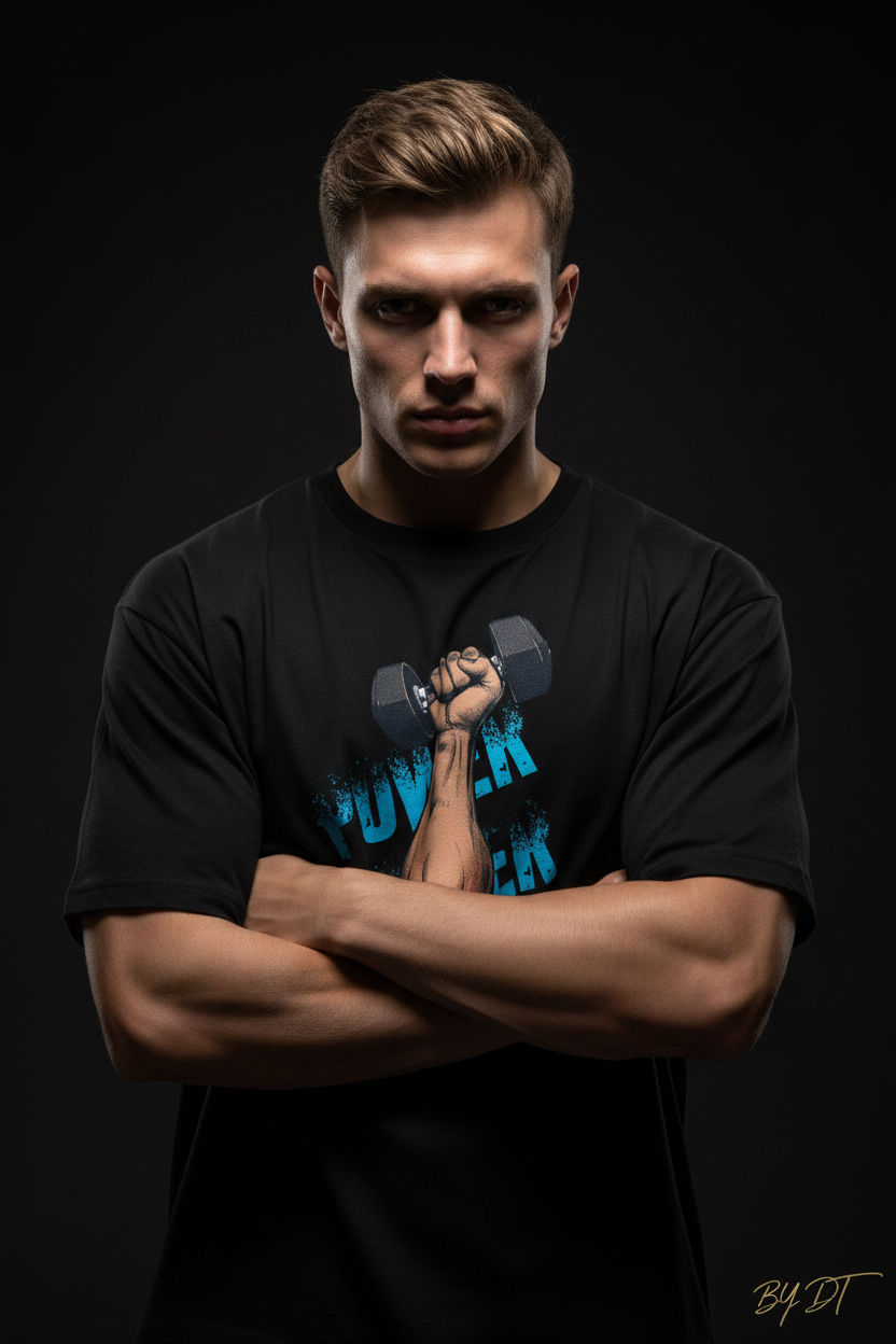 Black Power Oversized Tee