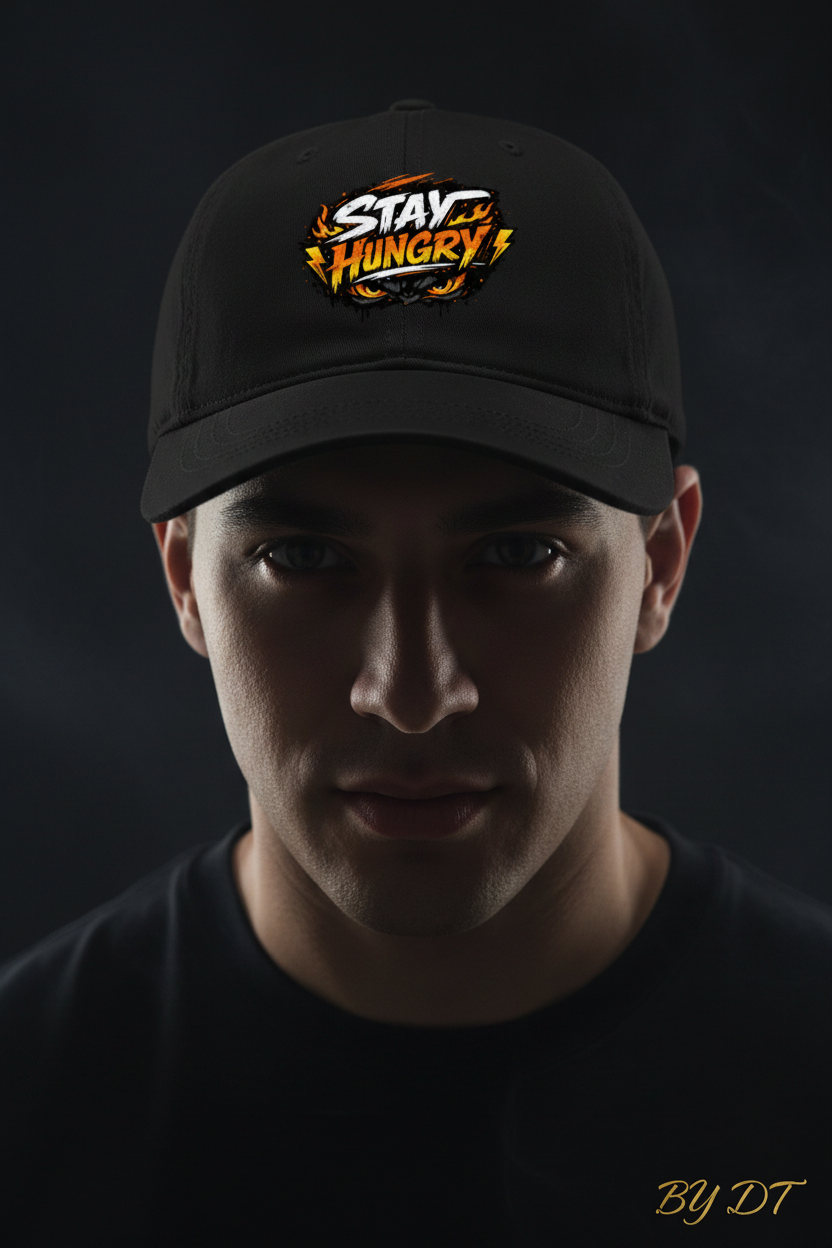 Black - Stay Hungry Cap