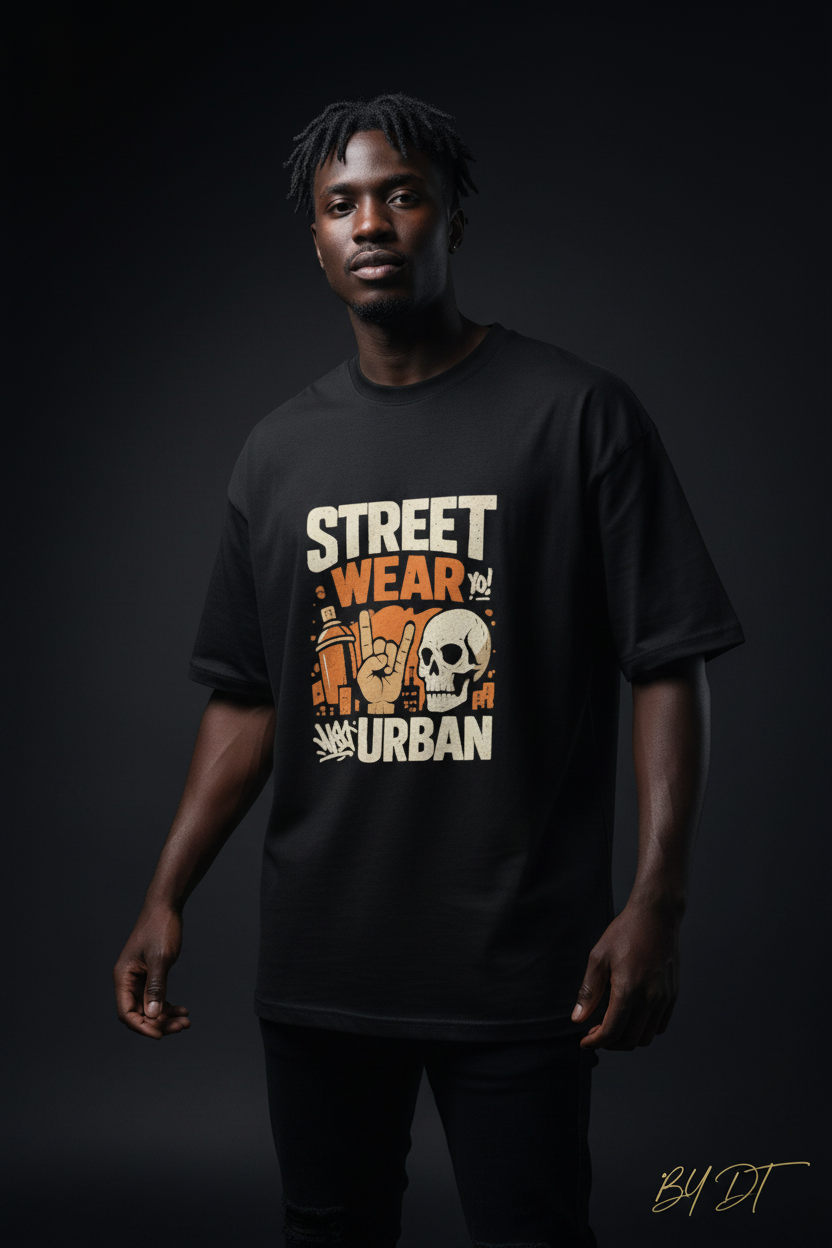 Street Wear Urban Boys Oversized Standard T-Shirt | by DT