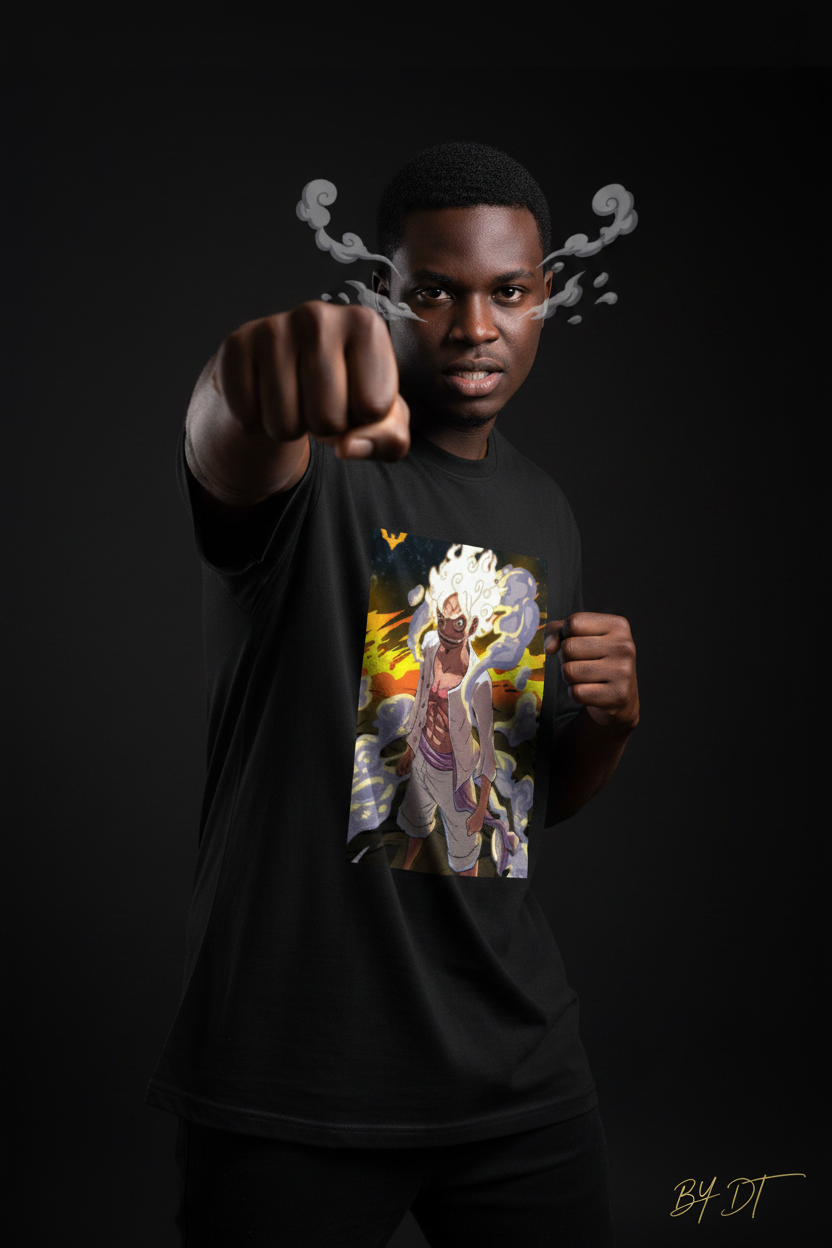 Luffy Gear 5 Classic Crew T-Shirt | by DT