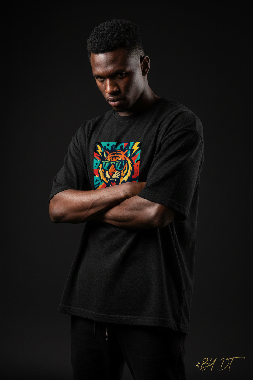 Roaring Tiger Terry Oversized Tee | by DT