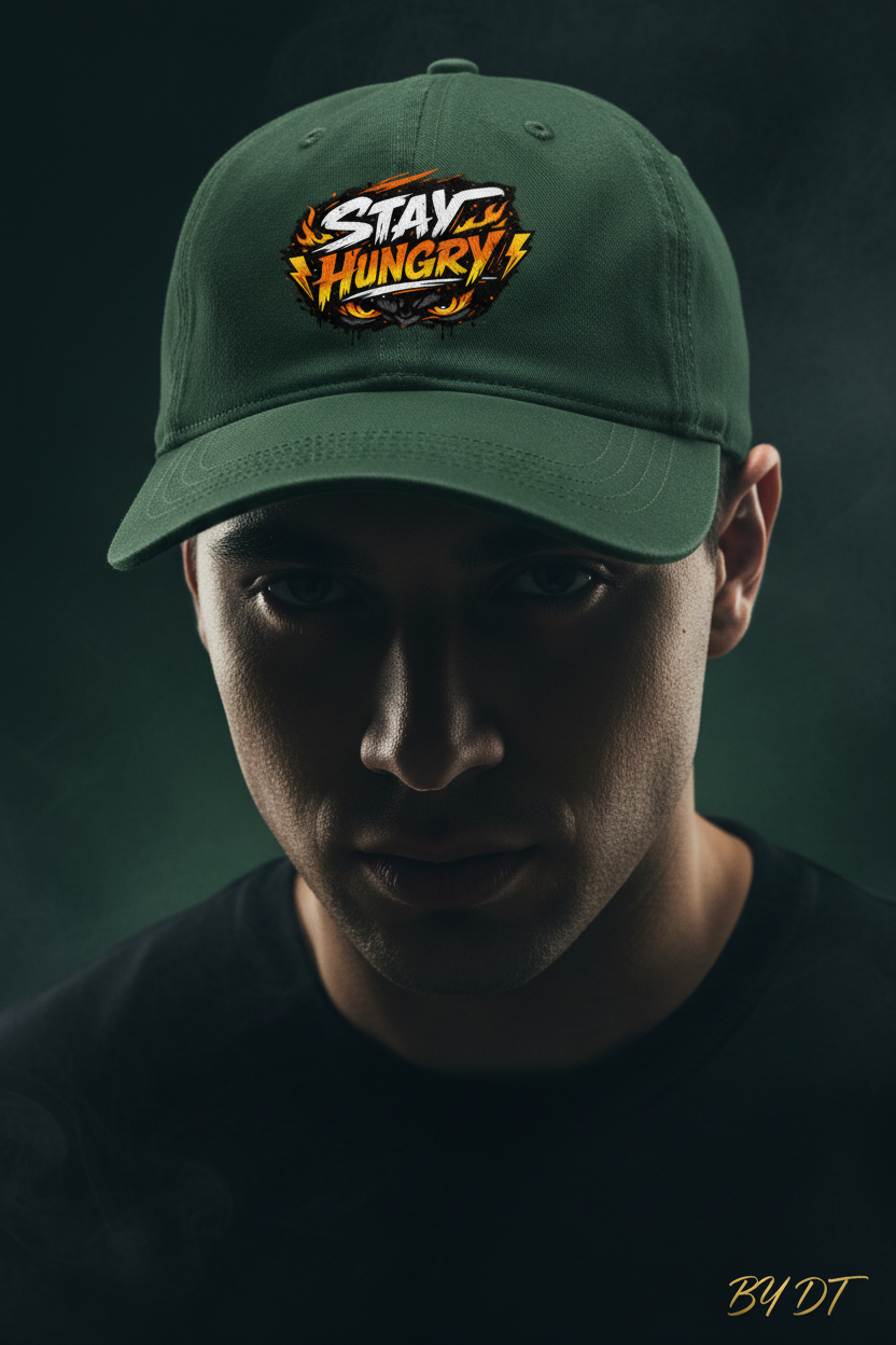 Bottle Green - Stay Hungry Cap