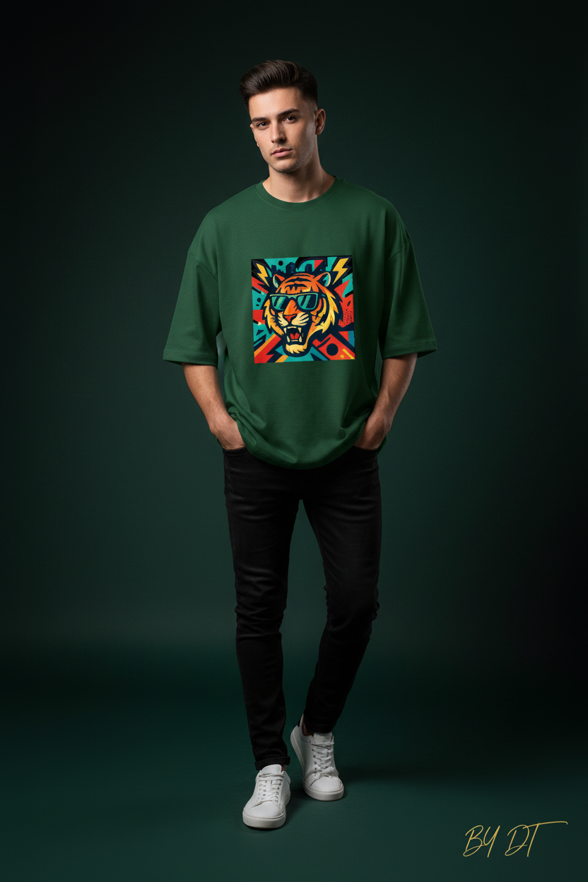 Roaring Tiger Terry Oversized Tee | by DT