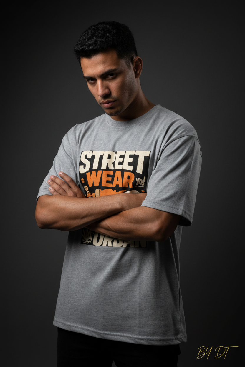 Street Wear Urban Boys Oversized Standard T-Shirt | by DT