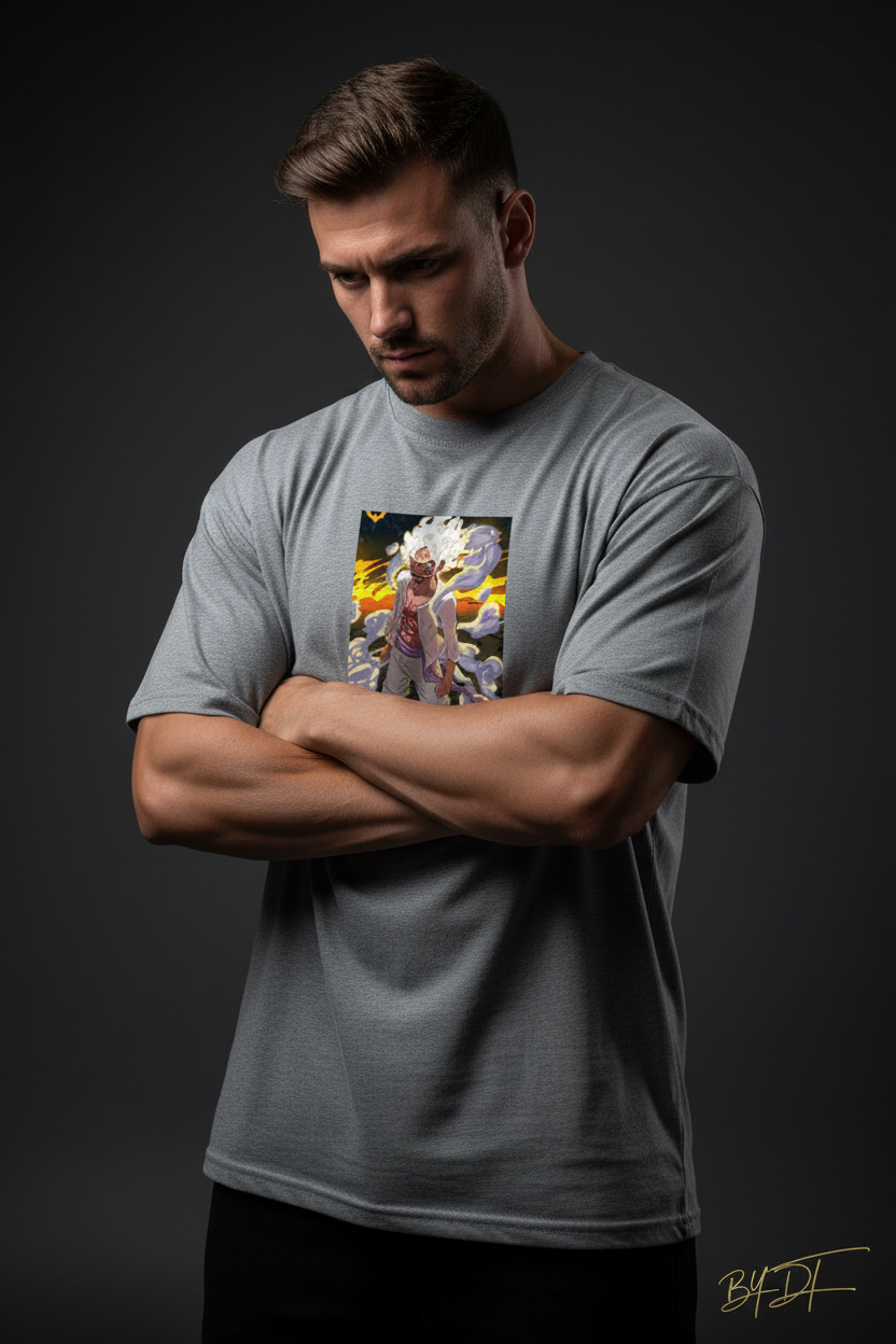 Luffy Gear 5 Classic Crew T-Shirt | by DT
