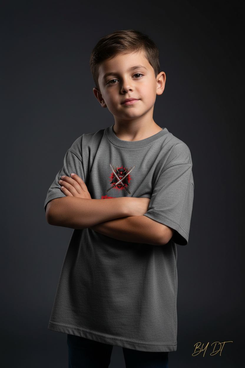 Demon Slayer Boy's Crew Neck T-Shirt For Kids | by DT