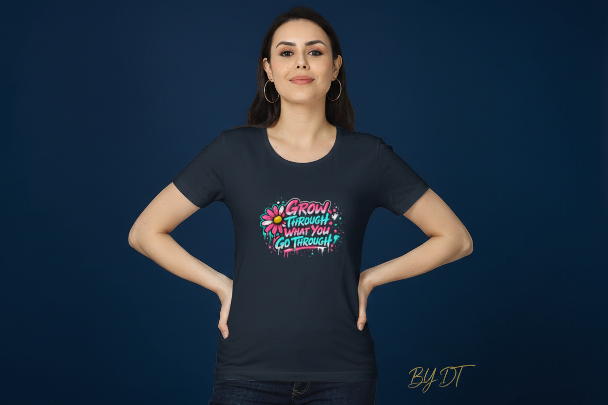 Grow Through - Navy Blue