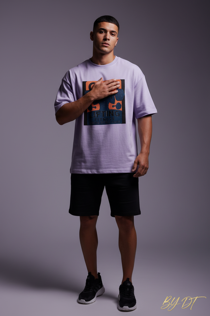 Lavender Lifting Fitness Terry Tee
