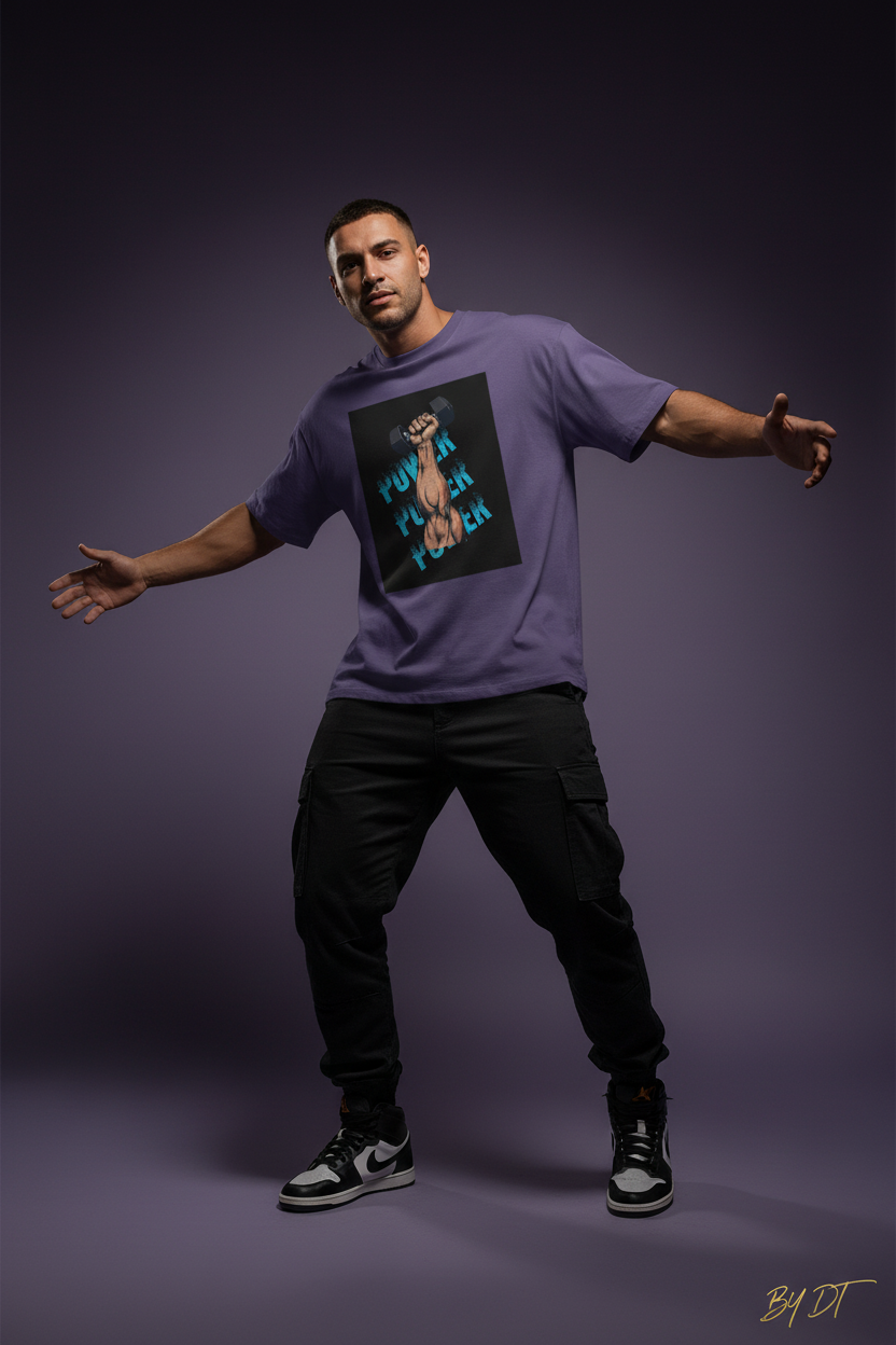 Lavender Power Oversized Tee