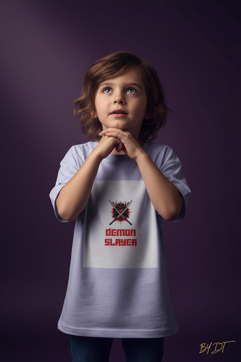 Demon Slayer Boy's Crew Neck T-Shirt For Kids | by DT