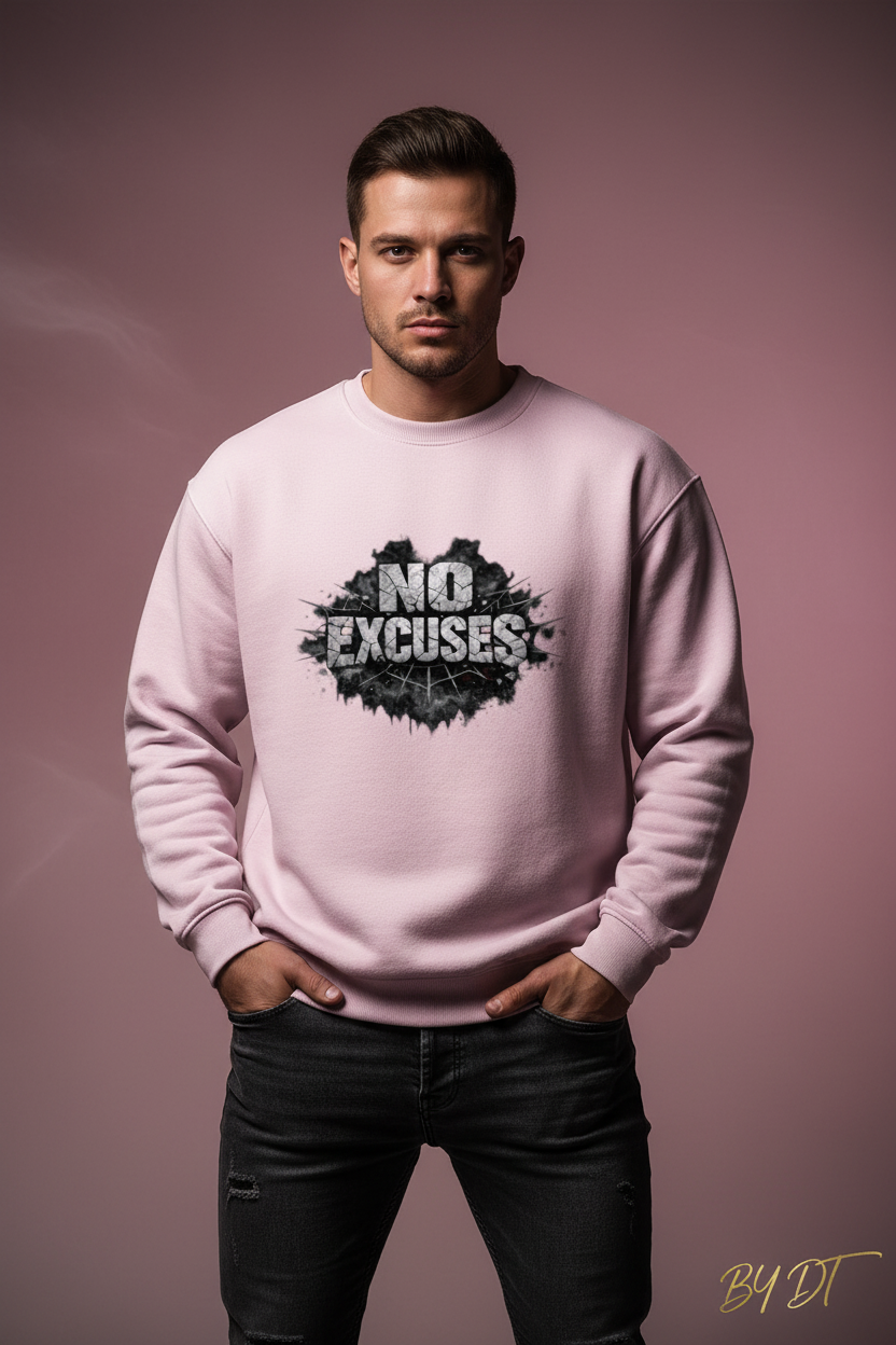 Light Baby Pink - No Excuses Sweatshirt