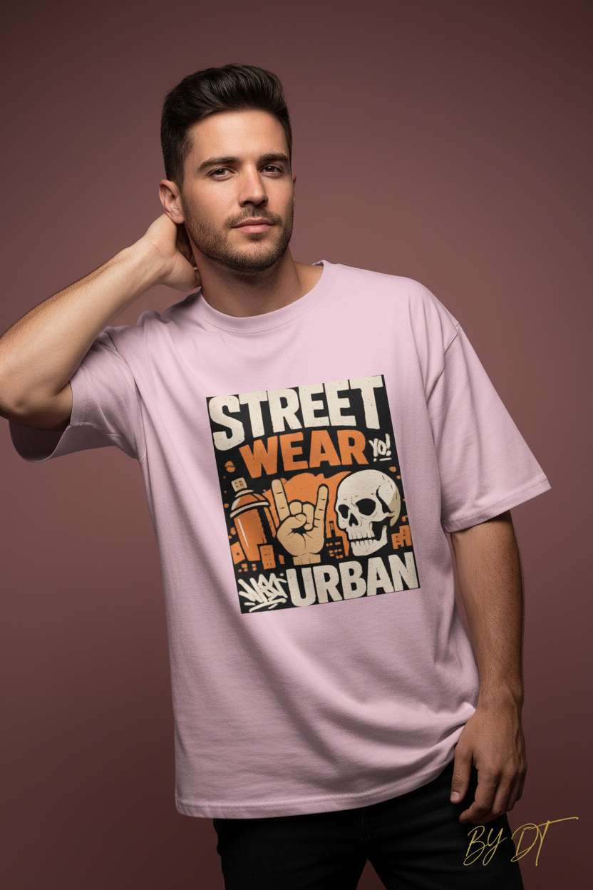 Street Wear Urban Boys Oversized Standard T-Shirt | by DT