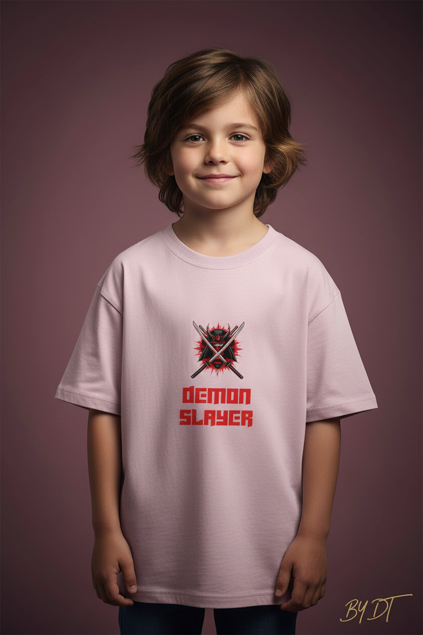 Demon Slayer Boy's Crew Neck T-Shirt For Kids | by DT