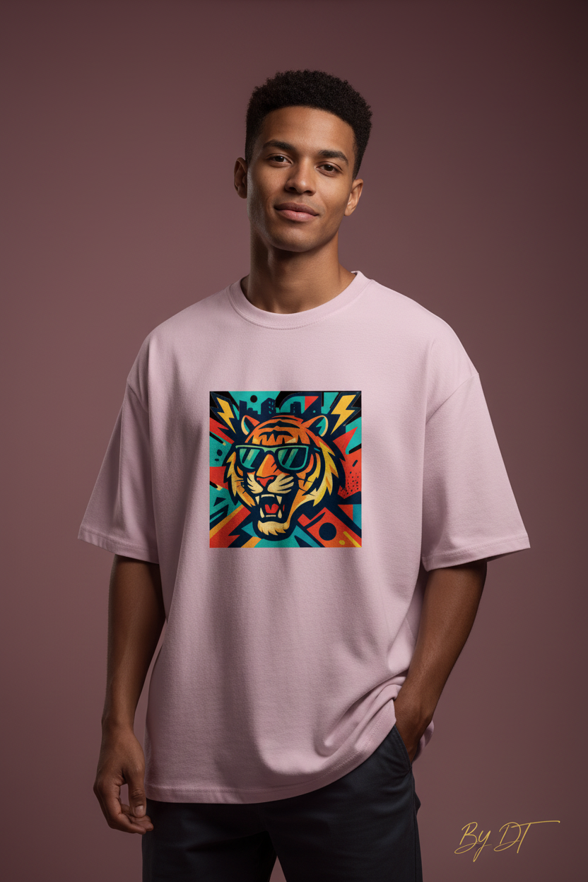 Roaring Tiger Terry Oversized Tee | by DT