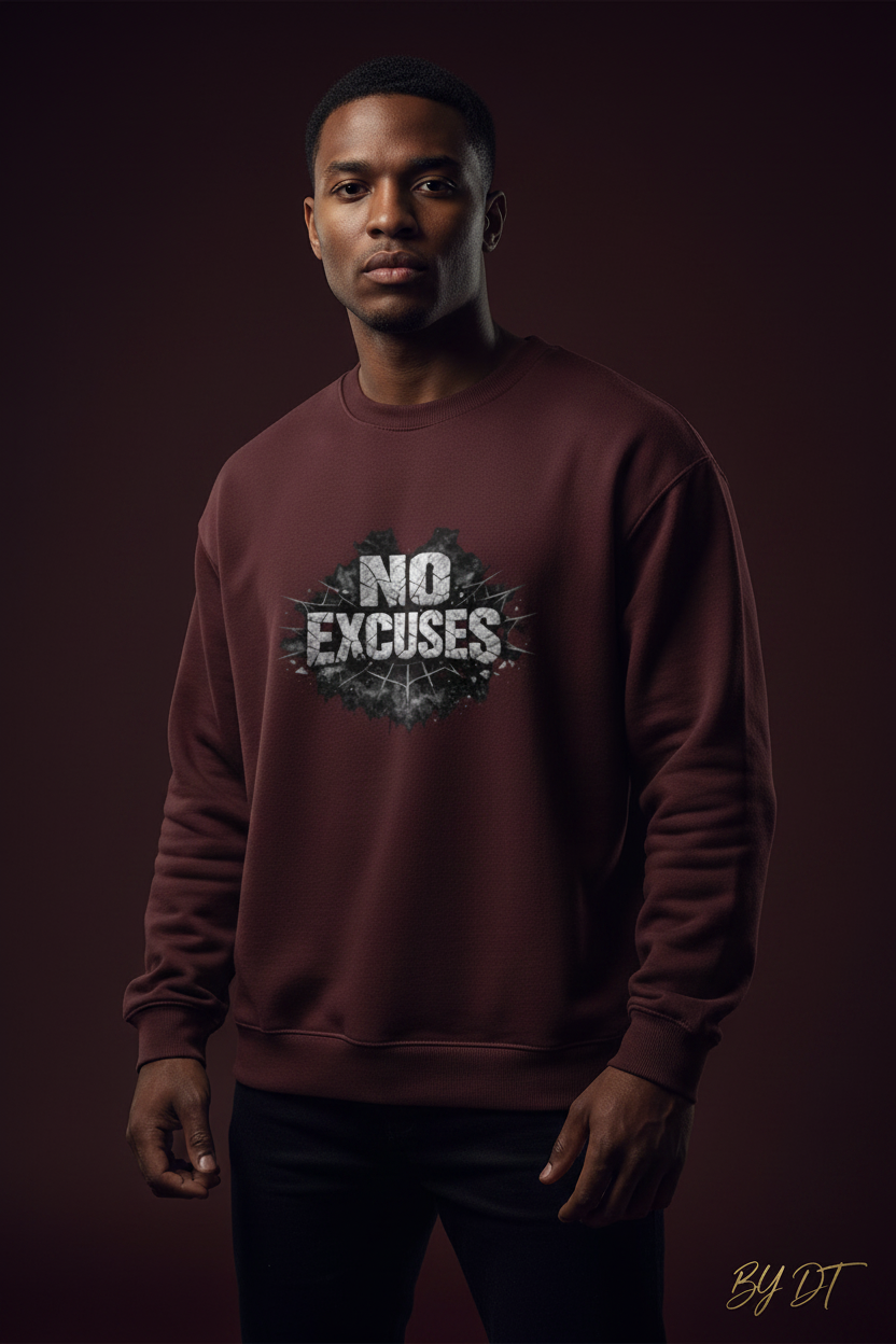 Maroon - No Excuses Sweatshirt