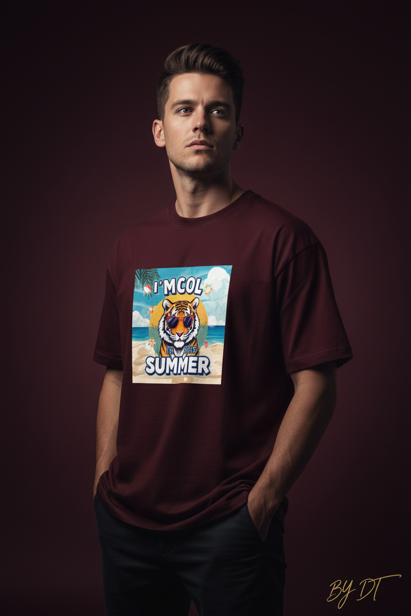 I'm Cool Tiger In This Summer Supima T-Shirt | by DT