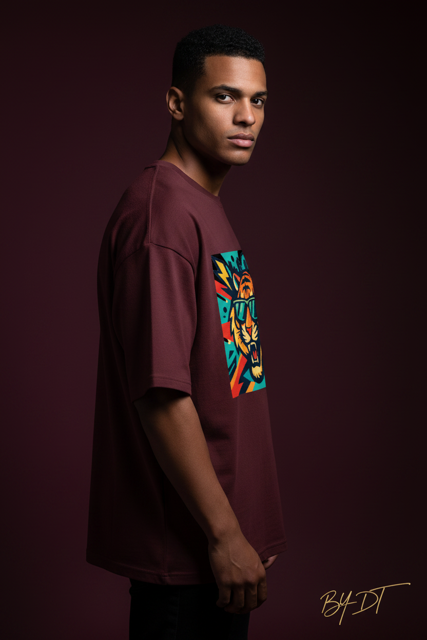 Roaring Tiger Terry Oversized Tee | by DT