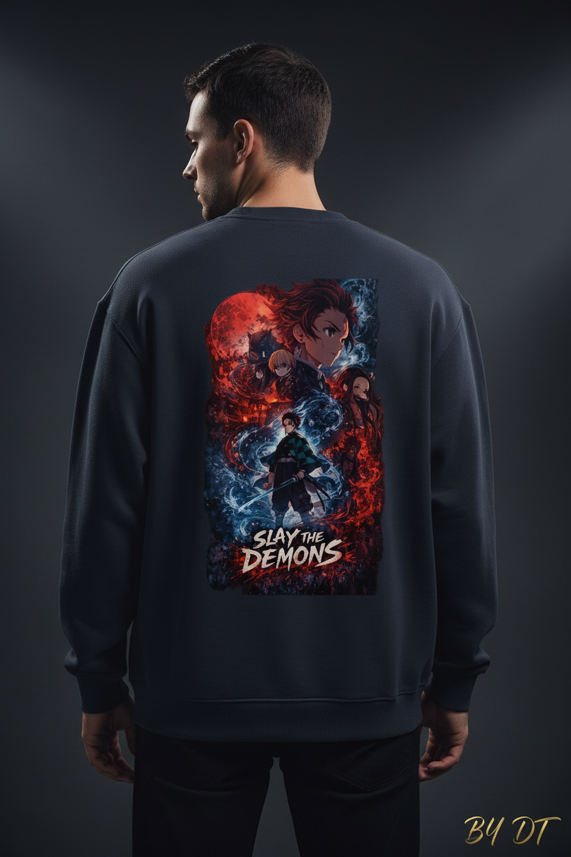 Navy Blue Back - Tanjiro Sweatshirt
