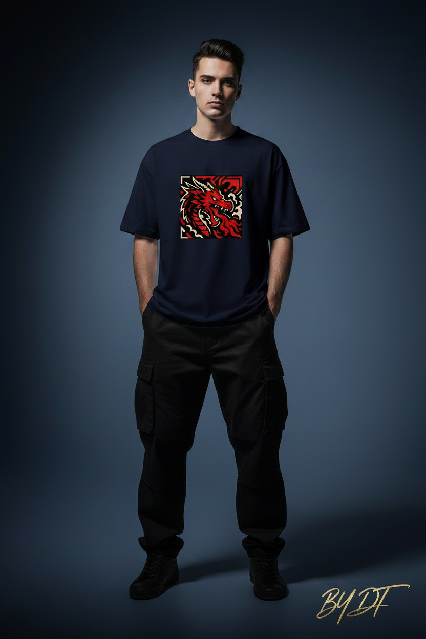 Dragon Streetwear Oversized Classic T-Shirt | by DT