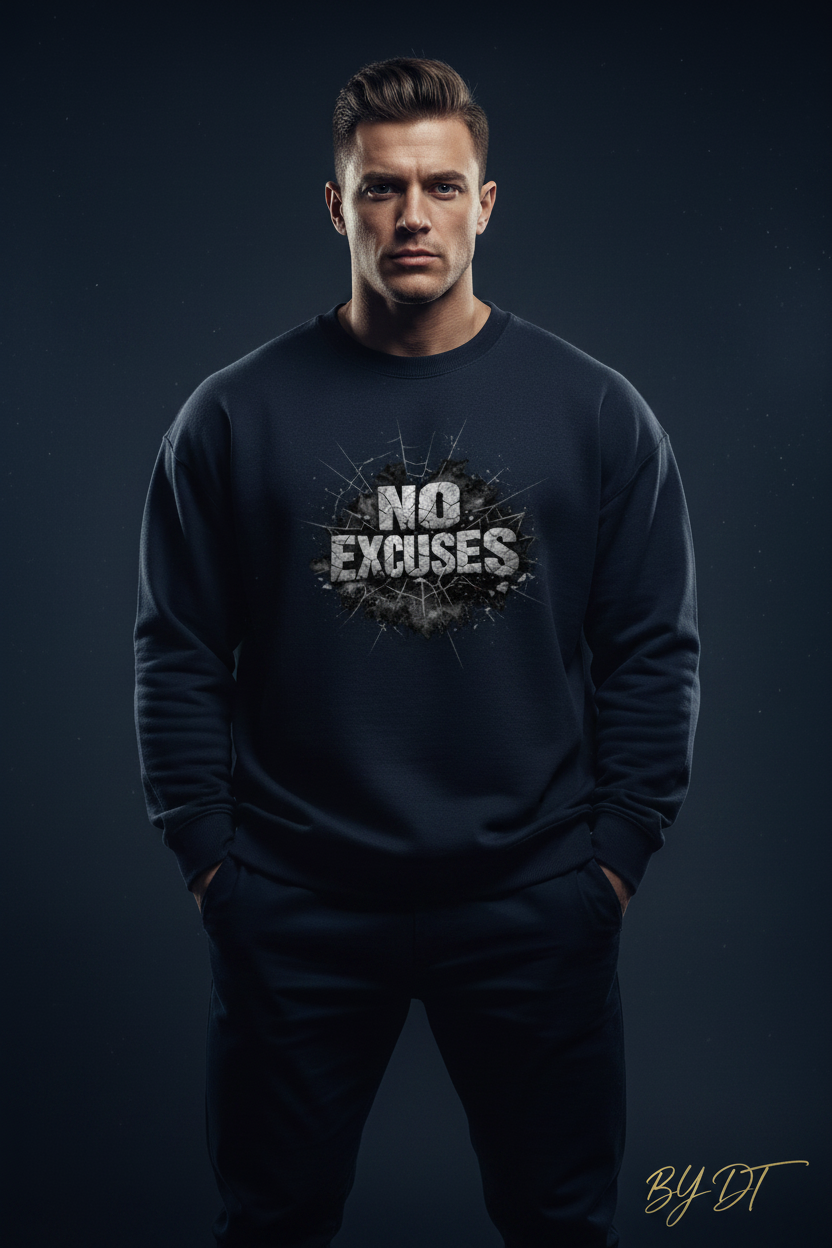 Navy Blue - No Excuses Sweatshirt