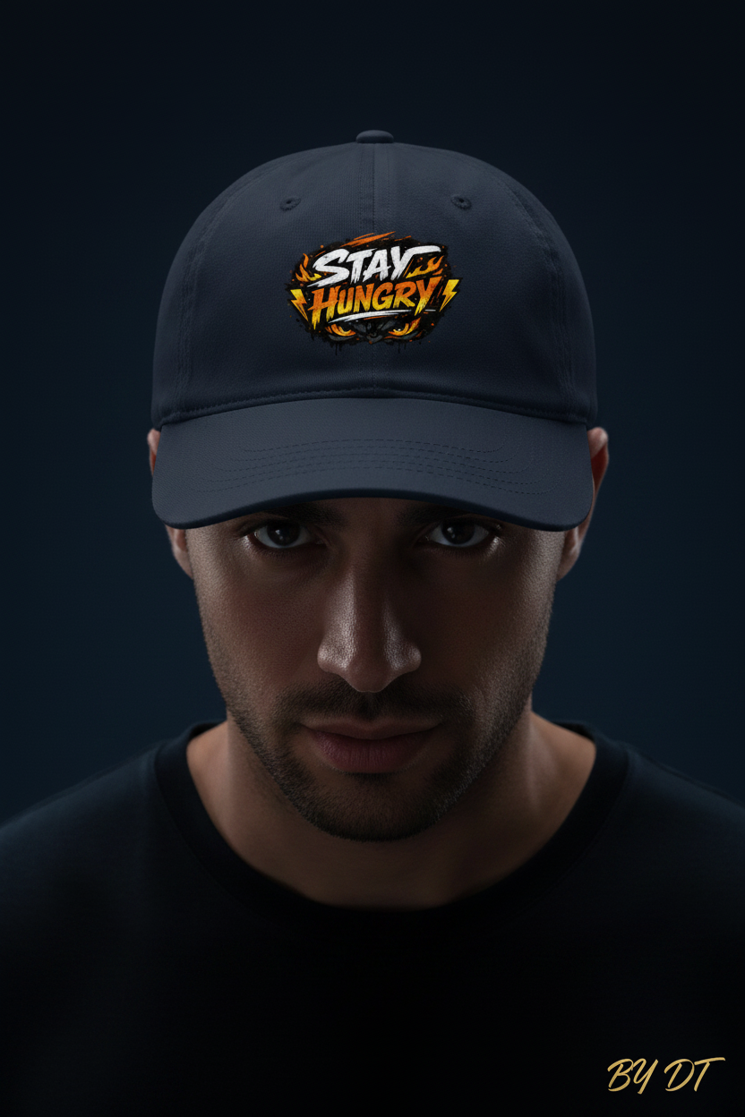 Navy Blue - Stay Hungry Cap
