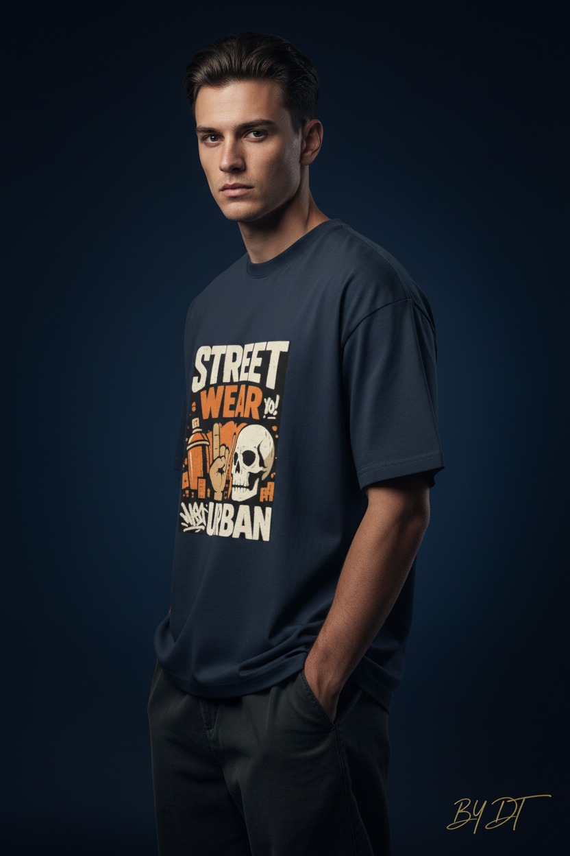 Street Wear Urban Boys Oversized Standard T-Shirt | by DT