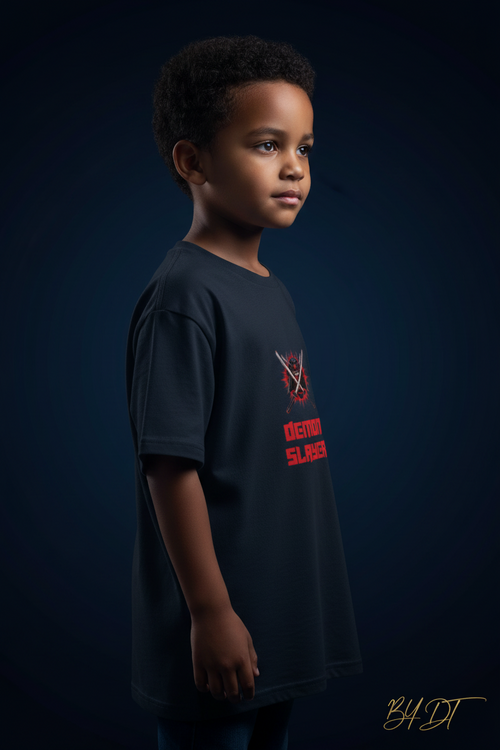 Demon Slayer Boy's Crew Neck T-Shirt For Kids | by DT