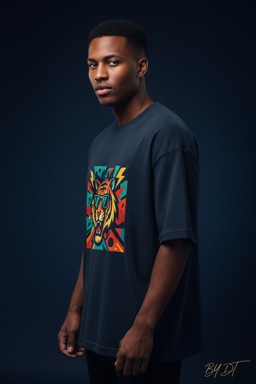 Roaring Tiger Terry Oversized Tee | by DT
