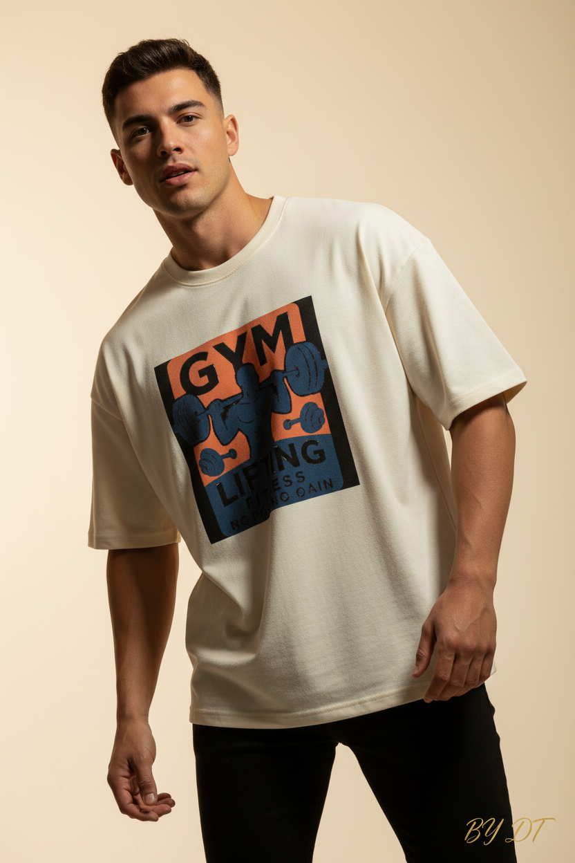 Off White Lifting Fitness Terry Tee