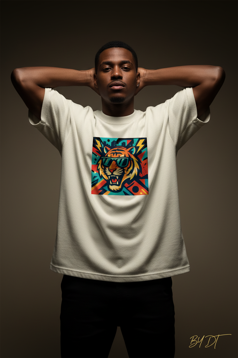 Roaring Tiger Terry Oversized Tee | by DT