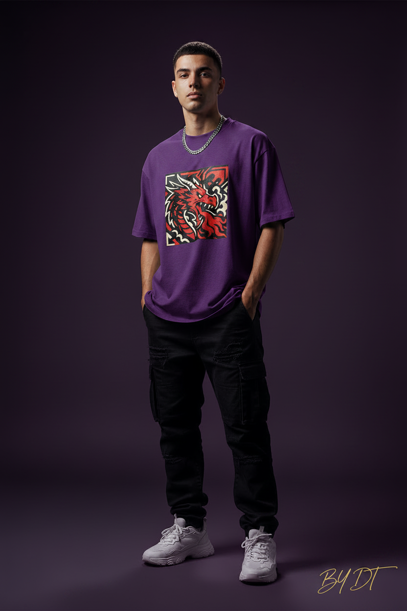 Dragon Streetwear Oversized Classic T-Shirt | by DT