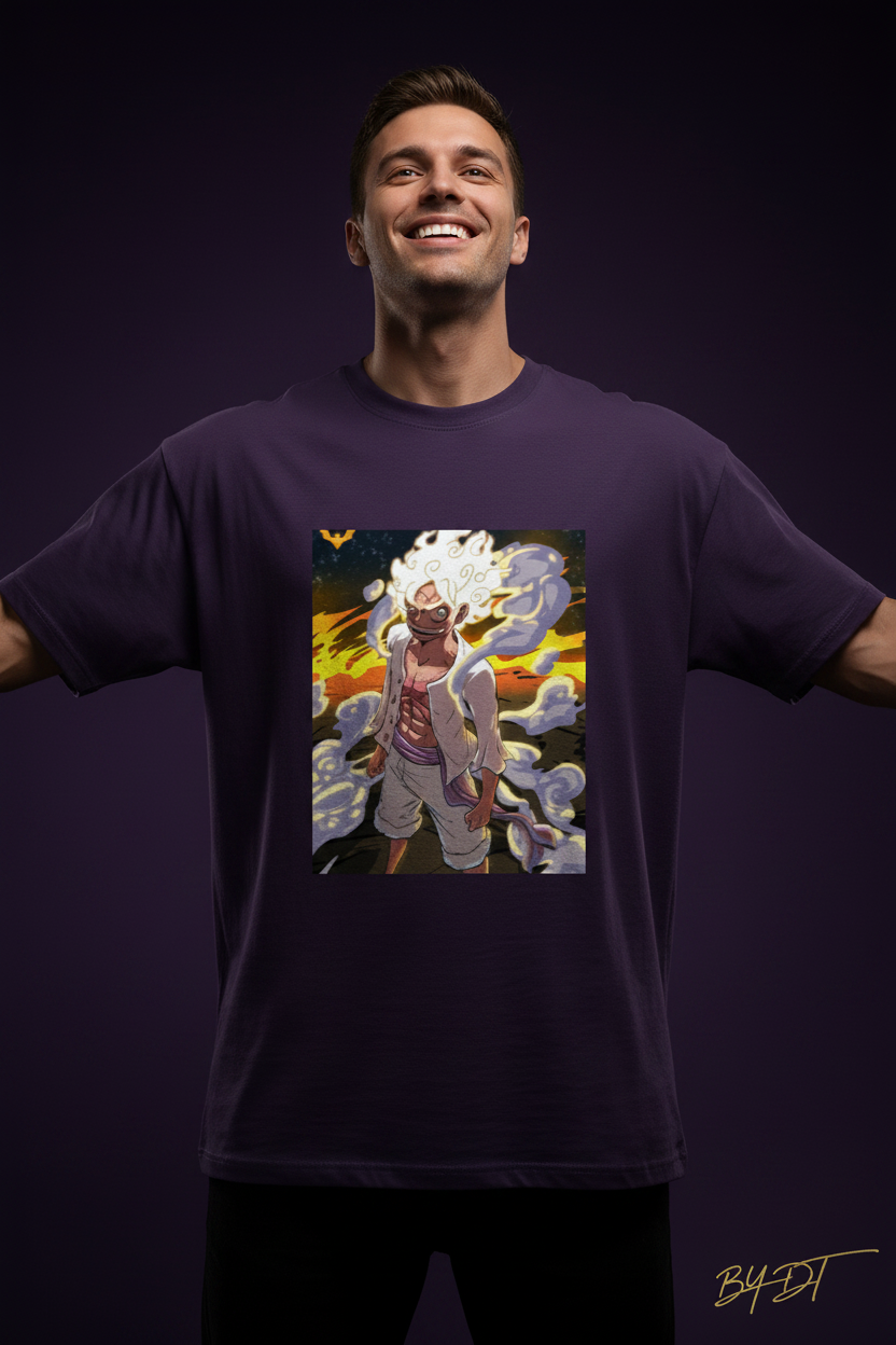 Luffy Gear 5 Classic Crew T-Shirt | by DT