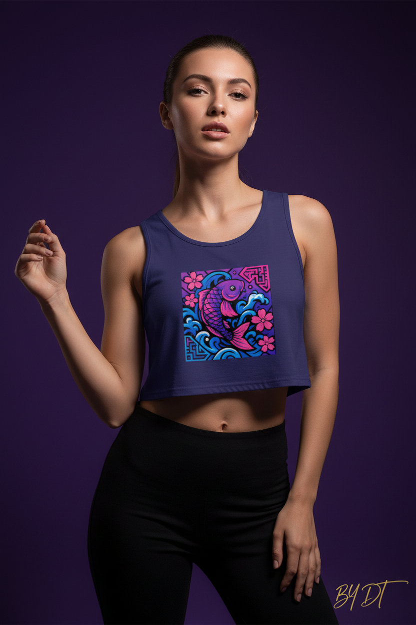 Urban Koi Crop Tank | by DT