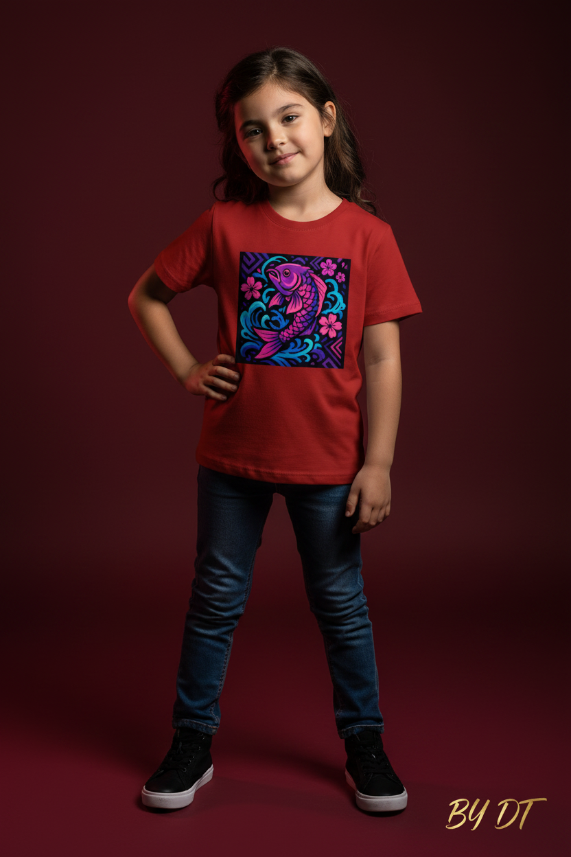 Red - Girl's Crew Neck
