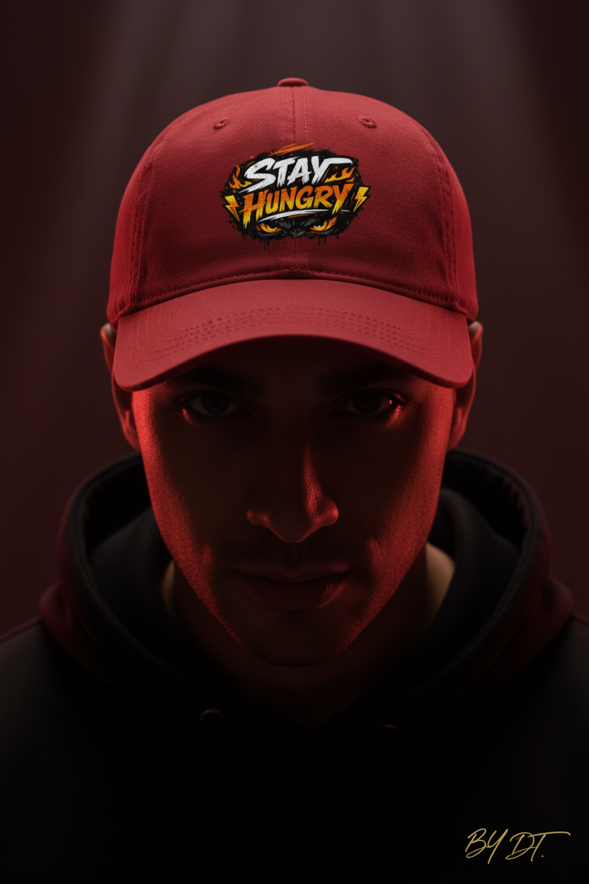 Red - Stay Hungry Cap