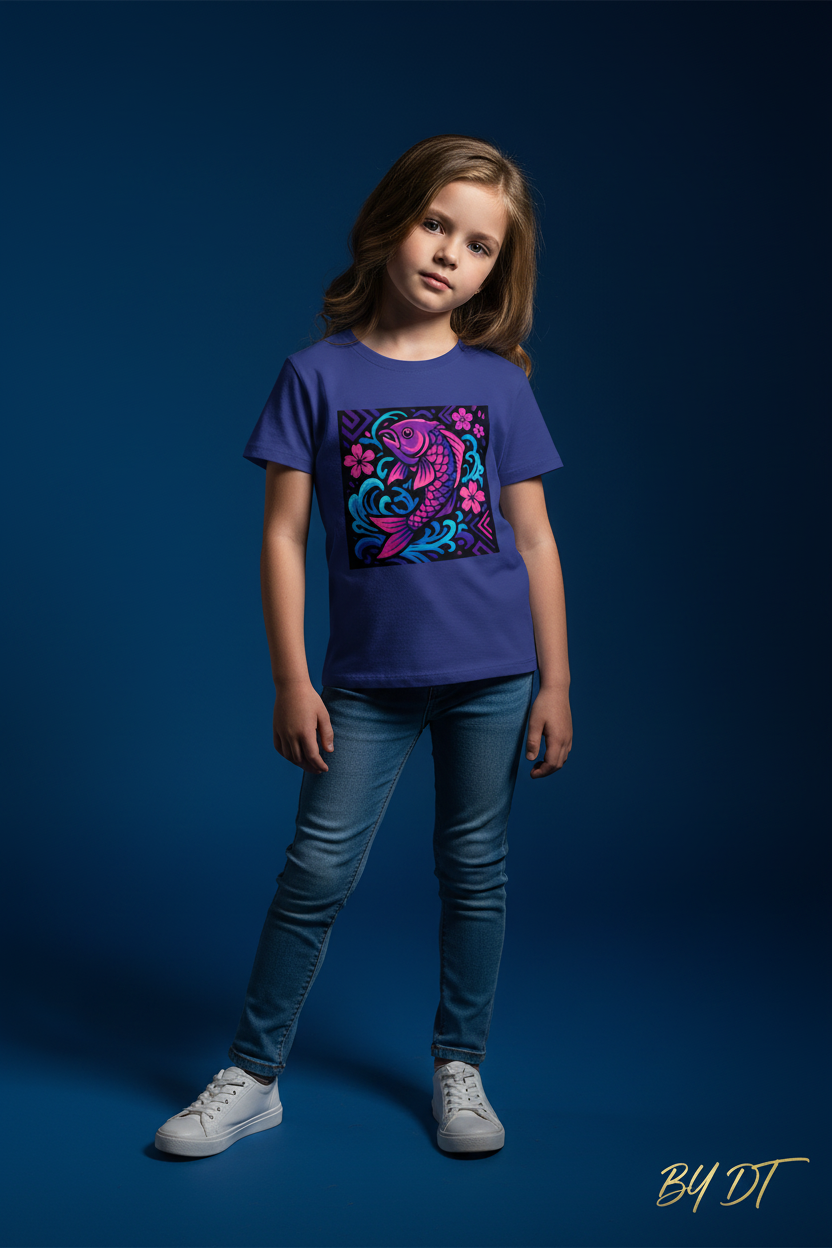Royal Blue - Girl's Crew Neck