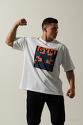 White Lifting Fitness Terry Tee