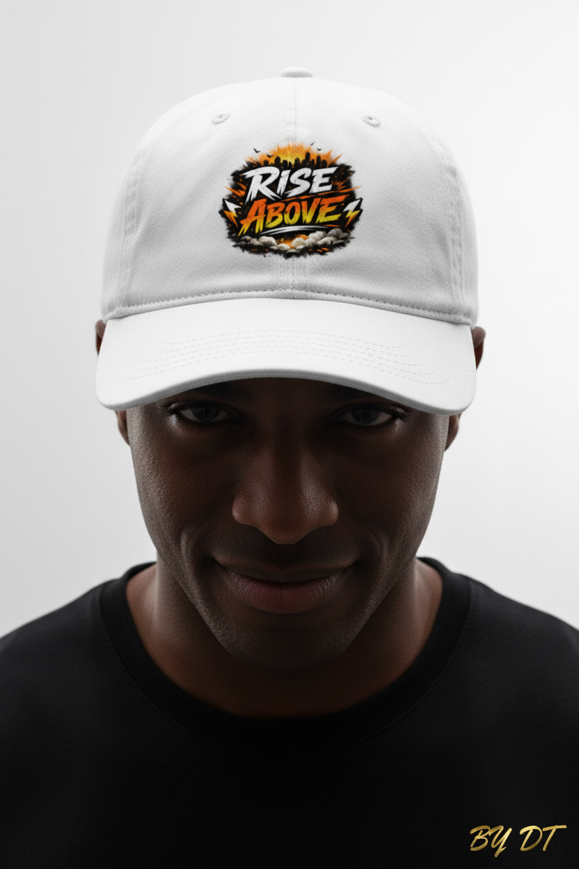 White - Rise Above Cap
