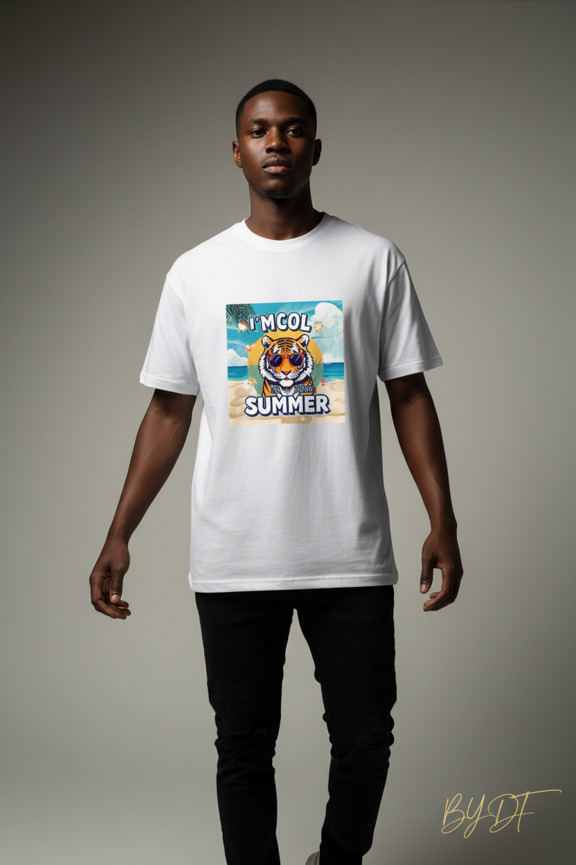 I'm Cool Tiger In This Summer Supima T-Shirt | by DT