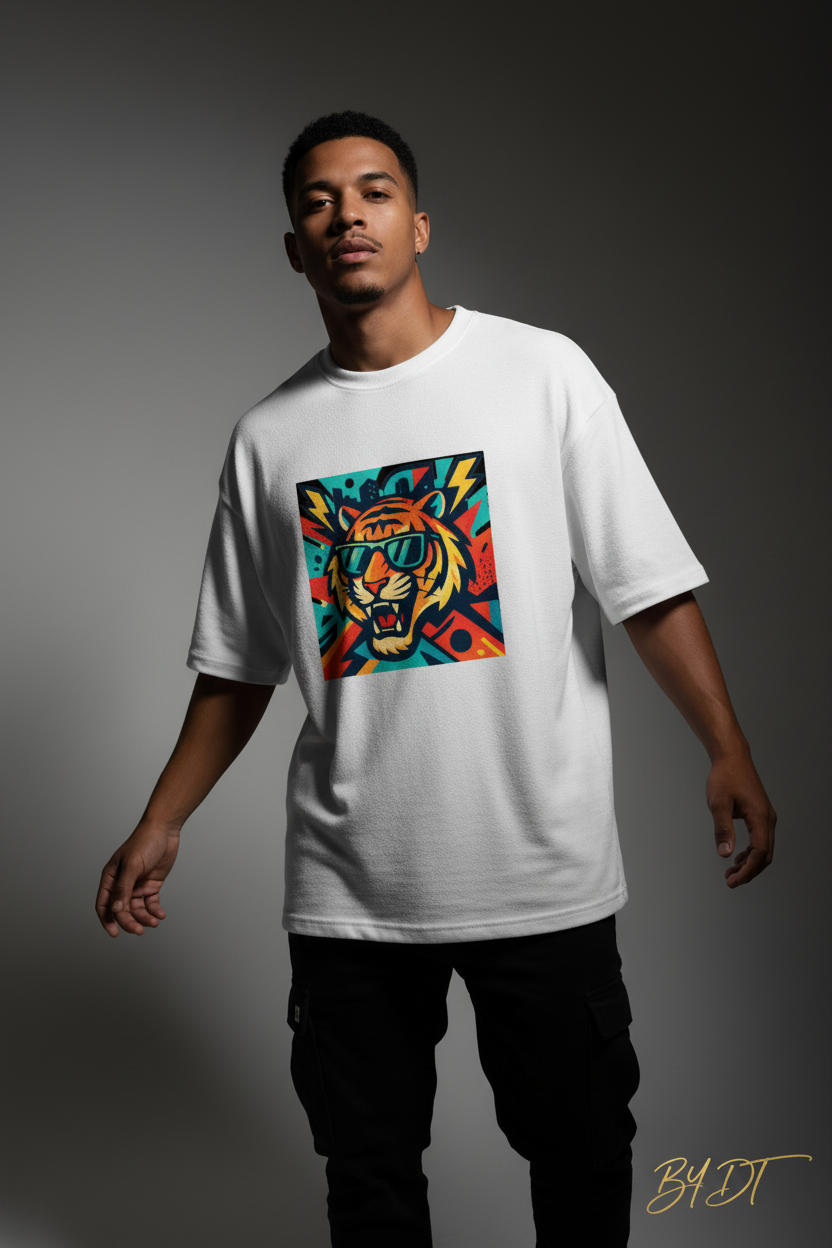 Roaring Tiger Terry Oversized Tee | by DT
