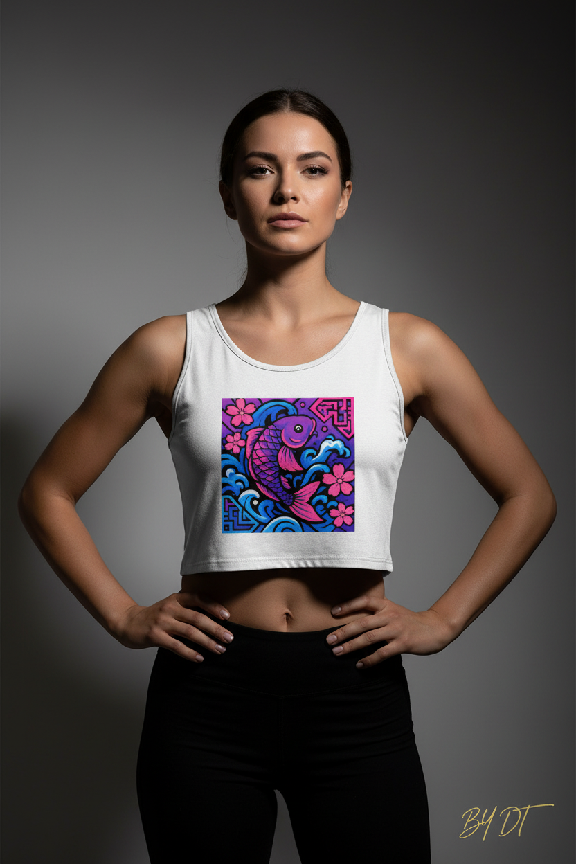 Urban Koi Crop Tank | by DT